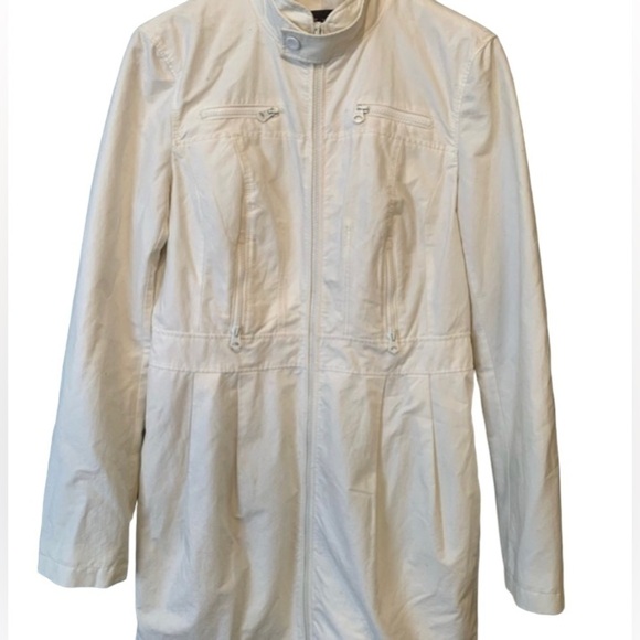 AX Armani Exchange Cream Fitted Trench - Picture 2 of 16